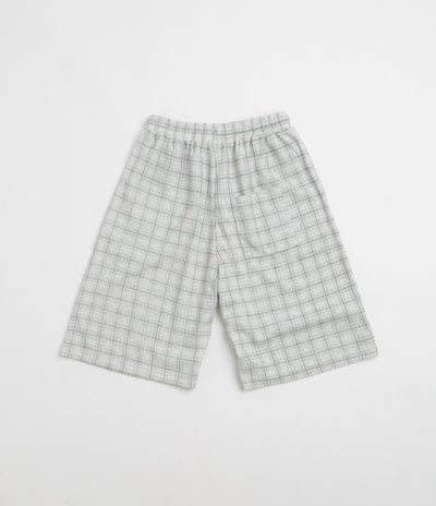 Yardsale Check Waffle Shorts - Light Grey