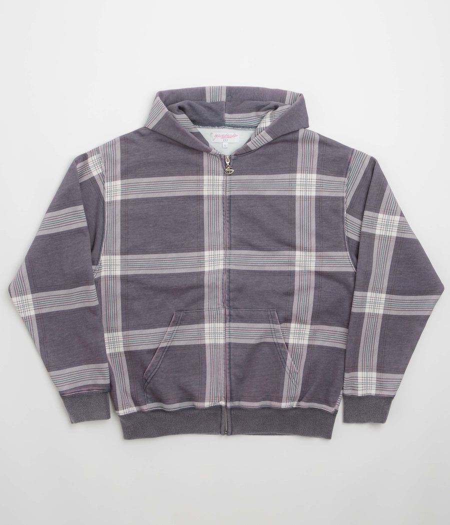 Yardsale Crib Checked Hoodie - Blue