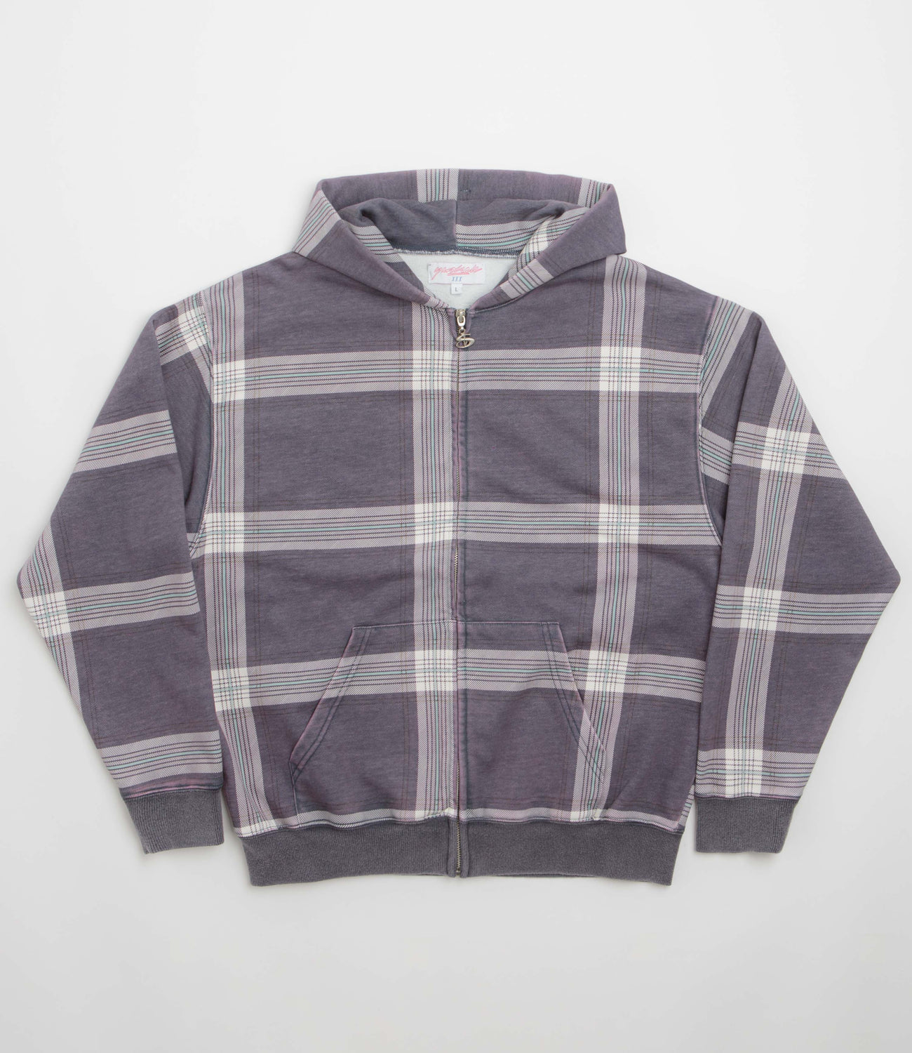Y*N様 Yardsale Crib Checked Hoodie Yardsale Crib Checked Hoodie - Blue | flatspot