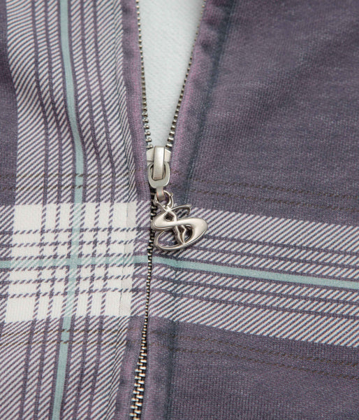 Yardsale Crib Checked Hoodie - Blue | flatspot