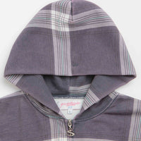 Yardsale Crib Checked Hoodie in Blue thumbnail