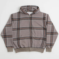 Yardsale Crib Checked Hoodie in Grey thumbnail