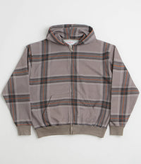 Yardsale Crib Checked Hoodie in Grey