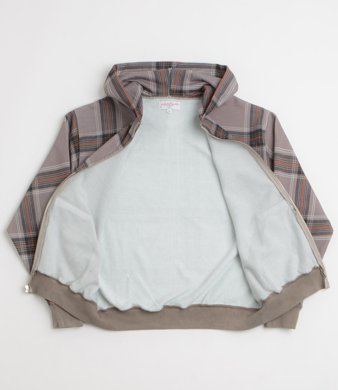 Y*N様 Yardsale Crib Checked Hoodie Yardsale Crib Checked Hoodie - Grey | Flatspot
