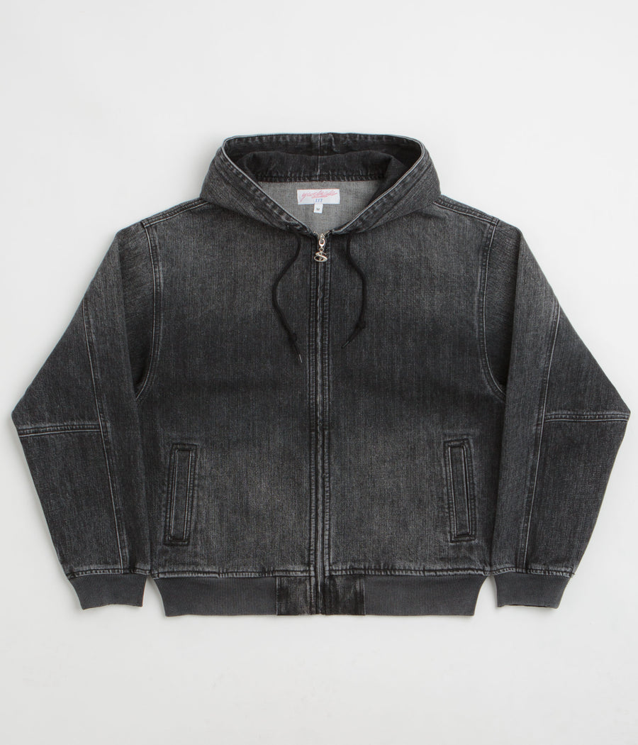 Yardsale Denim Full Zip Hoodie - Black