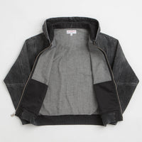 Yardsale Denim Full Zip Hoodie - Black thumbnail