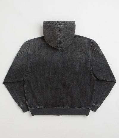 Yardsale Denim Full Zip Hoodie - Black