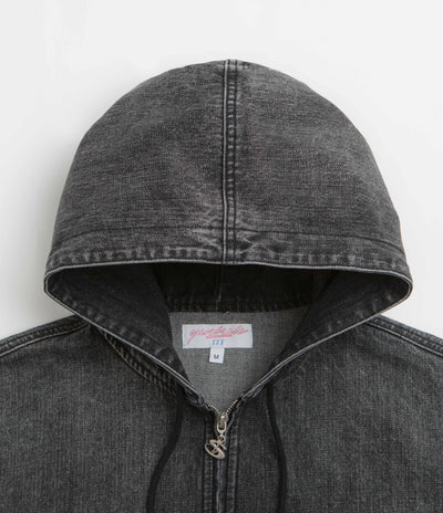 Yardsale Denim Full Zip Hoodie - Black