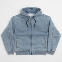 Yardsale Denim Full Zip Hoodie - Blue thumbnail