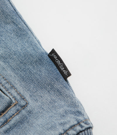 Yardsale Denim Full Zip Hoodie - Blue