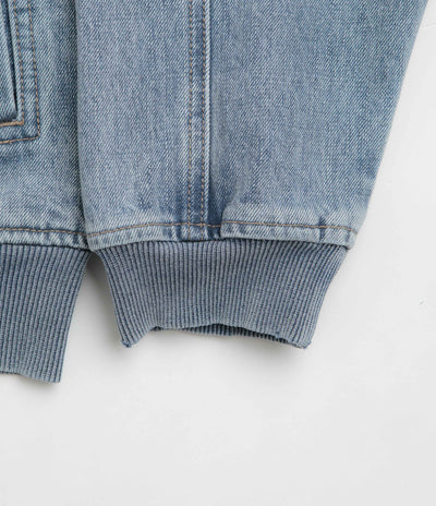 Yardsale Denim Full Zip Hoodie - Blue