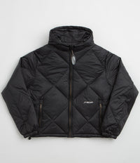 Yardsale Diamond Down Puffer Jacket in Black