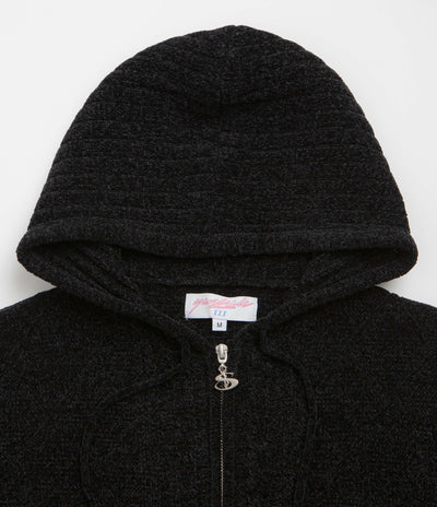 Yardsale Dreamer Chenille Hoodie in Black