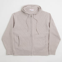 Yardsale Dreamer Chenille Hoodie in Light Grey thumbnail