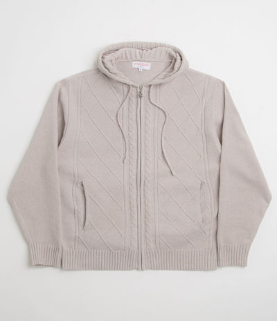 Yardsale Dreamer Chenille Hoodie in Light Grey