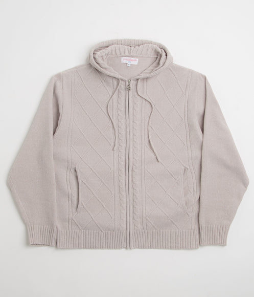 Yardsale Dreamer Chenille Hoodie - Light Grey