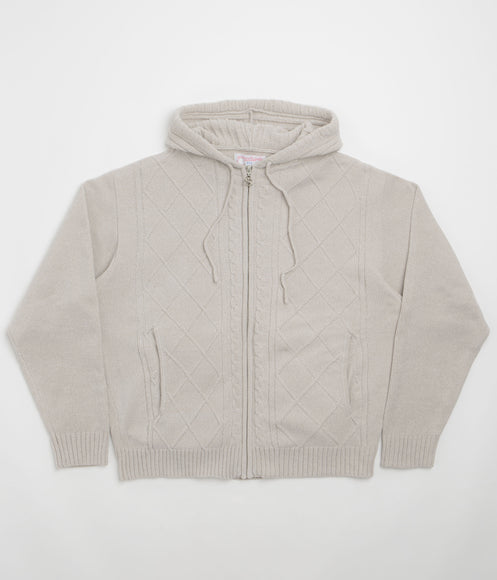 Yardsale Dreamer Chenille Hoodie - Light Grey