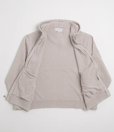 Yardsale Dreamer Chenille Hoodie in Light Grey