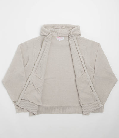 Yardsale Dreamer Chenille Hoodie in Light Grey