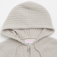 Yardsale Dreamer Chenille Hoodie in Light Grey thumbnail