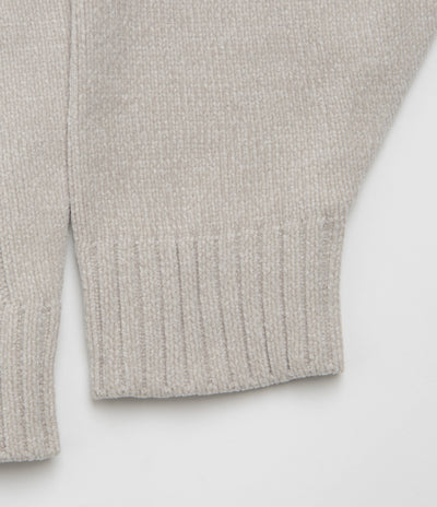 Yardsale Dreamer Chenille Hoodie in Light Grey