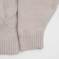 Yardsale Dreamer Chenille Hoodie in Light Grey thumbnail
