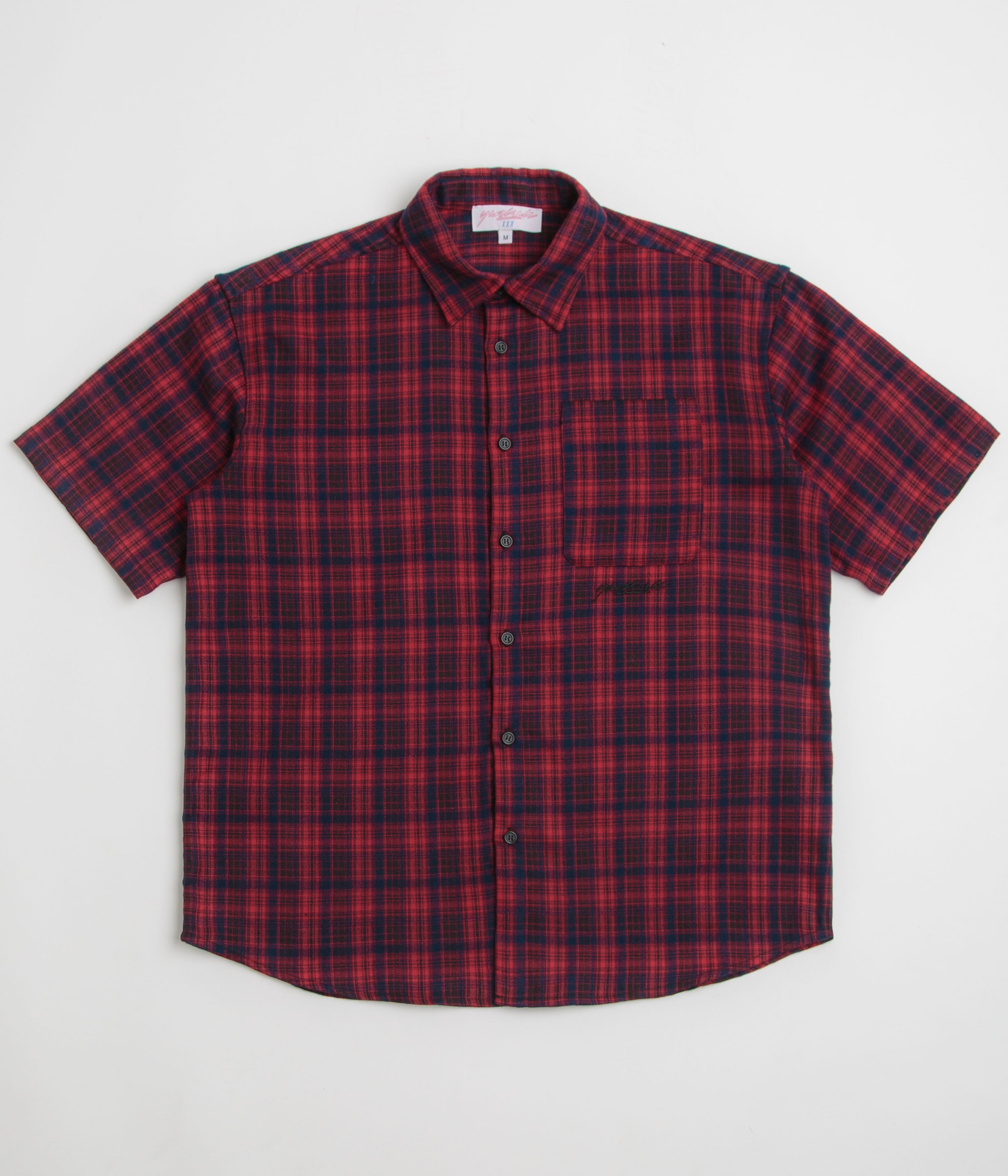 Yardsale Faded Plaid Shirt in Red