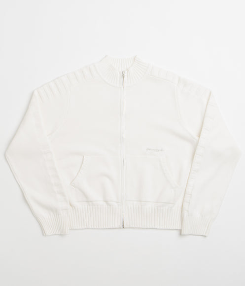 Yardsale Faldo Knitted Full-Zip Sweatshirt - Cream