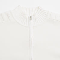 Yardsale Faldo Knitted Full-Zip Sweatshirt in Cream thumbnail