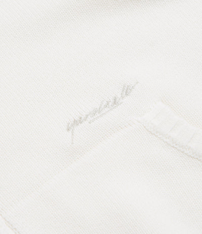 Yardsale Faldo Knitted Full-Zip Sweatshirt in Cream