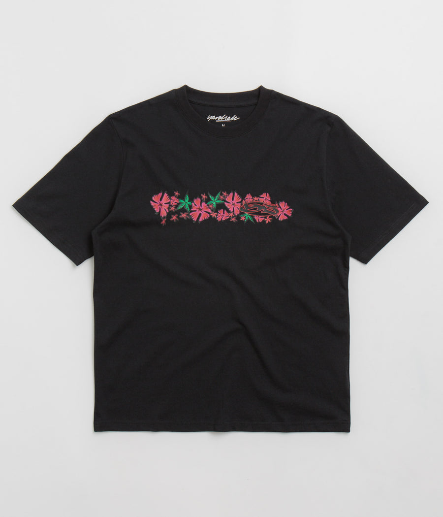 Yardsale Flower T-Shirt in Black