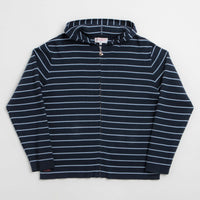 Yardsale French Knit Full Zip Hoodie in Navy and Blue thumbnail