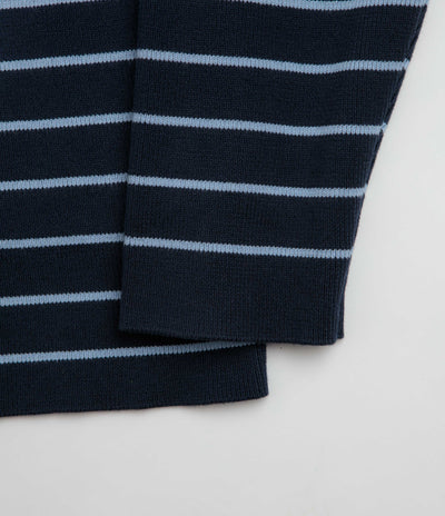 Yardsale French Knit Full Zip Hoodie in Navy and Blue