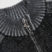 Yardsale Heathered Phantasy Full Zip Sweatshirt - Black / Stone thumbnail