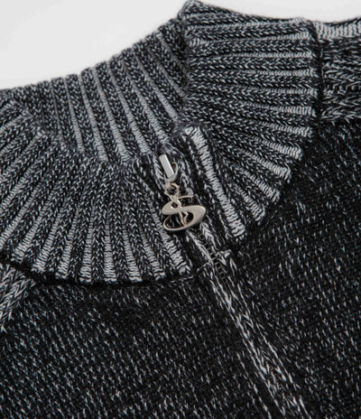 Yardsale Heathered Phantasy Full Zip Sweatshirt - Black / Stone