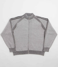 Yardsale Heathered Phantasy Full Zip Sweatshirt in Stone and Black