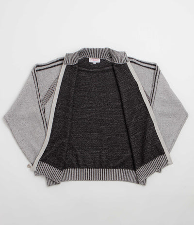 Yardsale Heathered Phantasy Full Zip Sweatshirt - Stone / Black