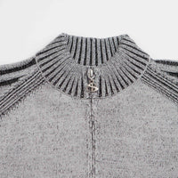 Yardsale Heathered Phantasy Full Zip Sweatshirt - Stone / Black thumbnail