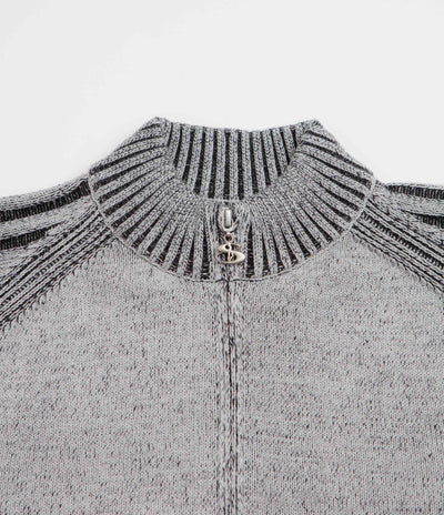 Yardsale Heathered Phantasy Full Zip Sweatshirt - Stone / Black