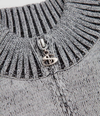 Yardsale Heathered Phantasy Full Zip Sweatshirt - Stone / Black