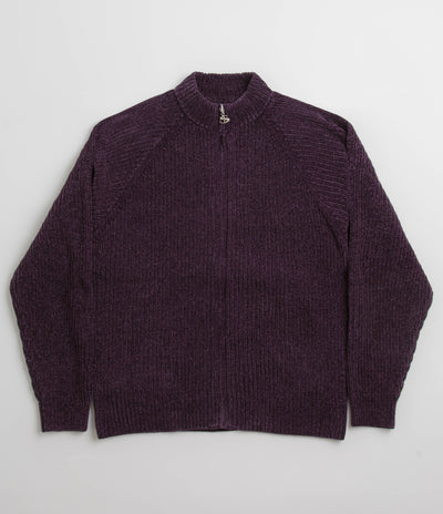 Yardsale Phantasy Chenille Full Zip Sweatshirt - Purple