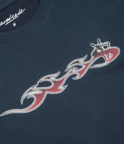 Yardsale Phantasy Flame T-Shirt - Navy