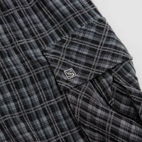 Yardsale Plaid Cargo Shorts in Black and Grey thumbnail