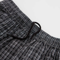 Yardsale Plaid Cargo Shorts in Black and Grey thumbnail