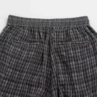 Yardsale Plaid Cargo Shorts in Black and Grey thumbnail