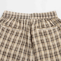 Yardsale Plaid Cargo Shorts in Cream and Black thumbnail