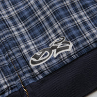 Yardsale Reversible Flannel Hoodie in Blue thumbnail