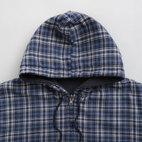 Yardsale Reversible Flannel Hoodie in Blue thumbnail