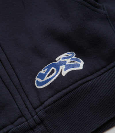 Yardsale Reversible Flannel Hoodie in Blue