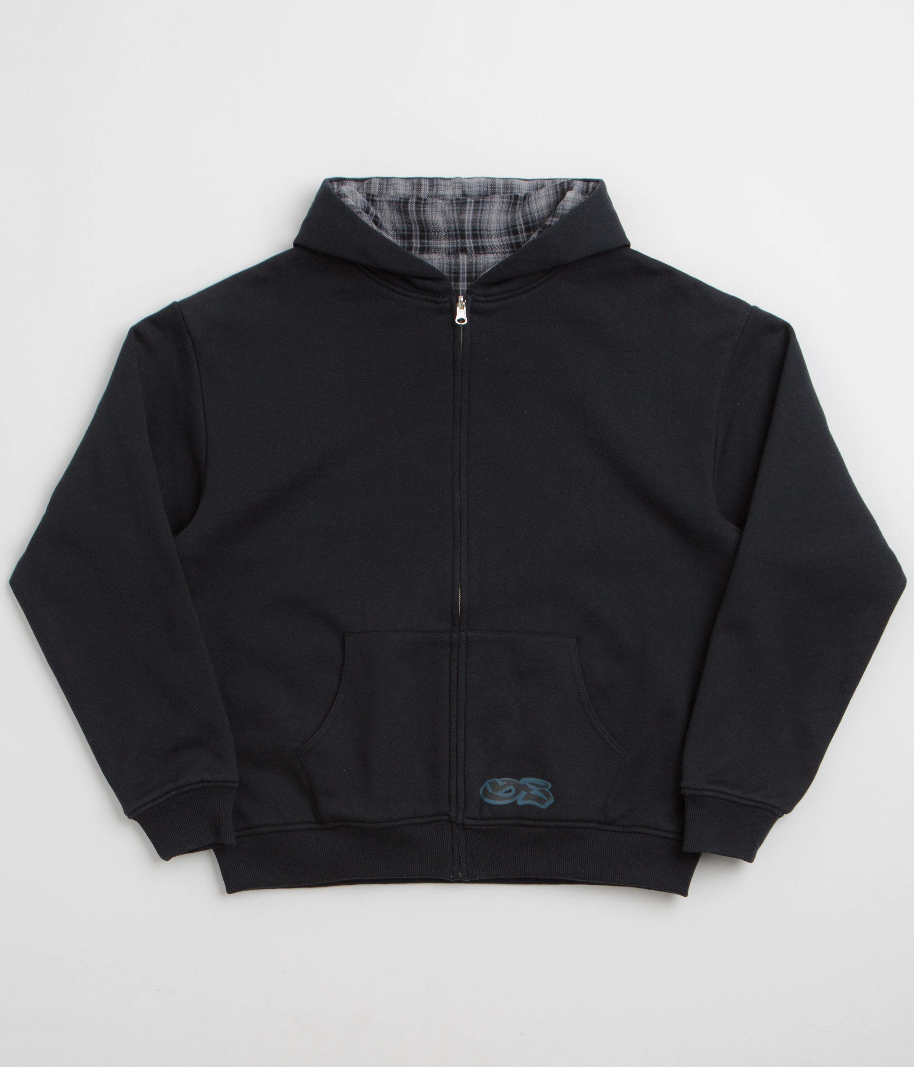 Yardsale Reversible Flannel Hoodie - Blue / Blue